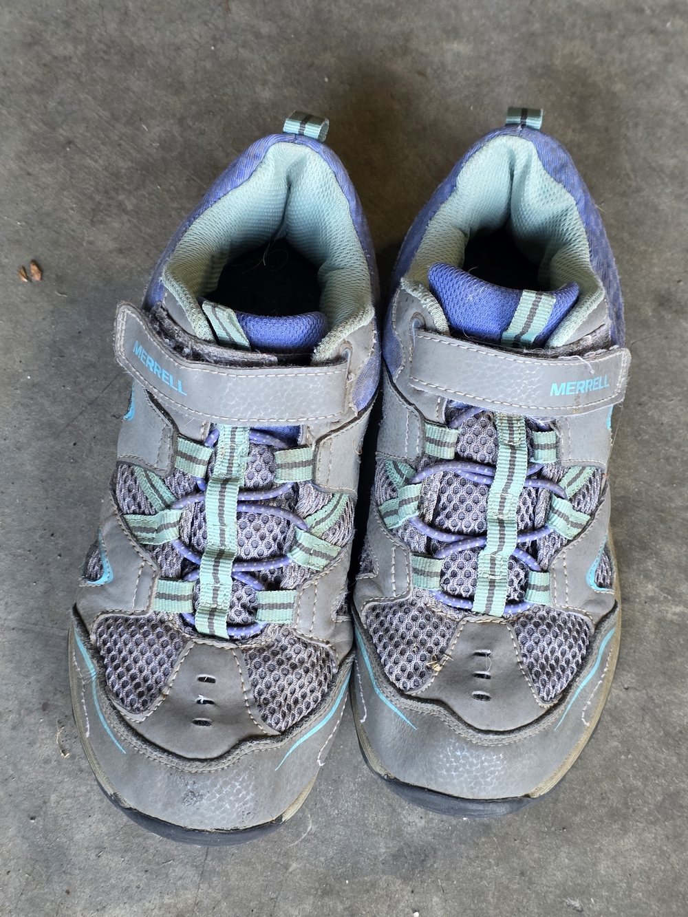 Merrell Kids Purple and Teal Outdoor Sneakers